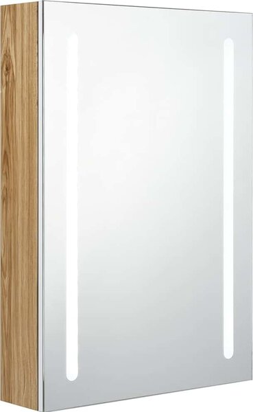 VidaXL LED koupelnová skříňka se zrcadlem 50 x 13 x 70 cm [326498] Barva: Zářivě šedá