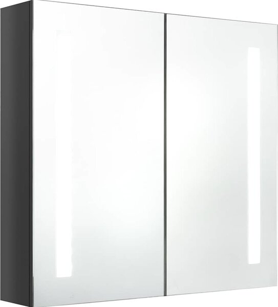 VidaXL LED koupelnová skříňka se zrcadlem 62 x 14 x 60 cm [326521] Barva: bílá a stříbrná