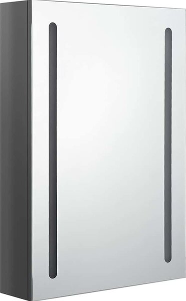 VidaXL LED koupelnová skříňka se zrcadlem 50 x 13 x 70 cm [326498] Barva: Zářivě šedá