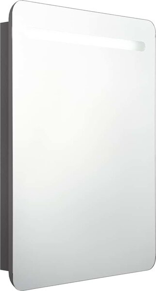 VidaXL LED koupelnová skříňka se zrcadlem 60 x 11 x 80 cm [326509] Barva: Černá