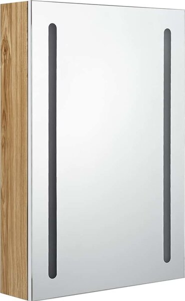 VidaXL LED koupelnová skříňka se zrcadlem 50 x 13 x 70 cm [326498] Barva: Zářivě šedá