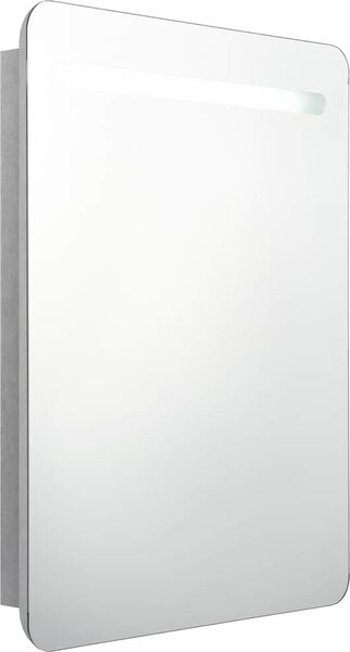 VidaXL LED koupelnová skříňka se zrcadlem 60 x 11 x 80 cm [326509] Barva: Černá