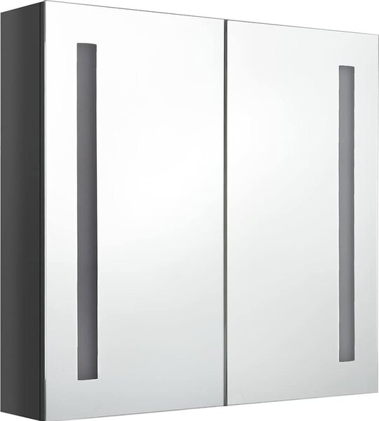 VidaXL LED koupelnová skříňka se zrcadlem 62 x 14 x 60 cm [326521] Barva: bílá a stříbrná
