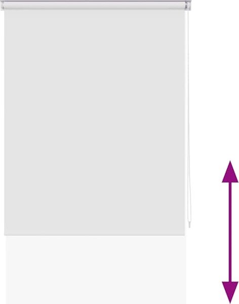 VidaXL Sprchová roleta 80 x 240 cm bílá [142841]