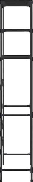 VidaXL 3patrový úložný regál nad pračku 69 x 28 x 169 cm [282465] Barva: Stříbrná