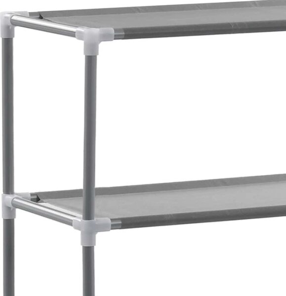 VidaXL 3patrový úložný regál nad WC 53 x 28 x 169 cm [282464] Barva: Černá