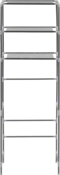 VidaXL 3patrový úložný regál nad WC 53 x 28 x 169 cm [282464] Barva: Černá