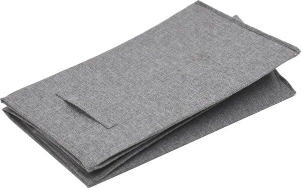 VidaXL Skládací koš na prádlo šedý 64,5x34,5x59 cm umělá lněná tkanina [351041]
