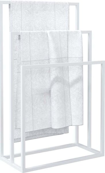 VidaXL Volně stojící stojan na ručníky 48 x 24 x 79 cm železo [343092] Barva: Černá
