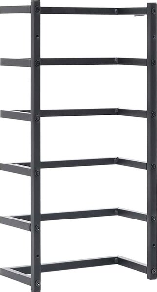 VidaXL Věšák na ručníky 24 x 12 x 48 cm ocel [336123] Barva: Černá