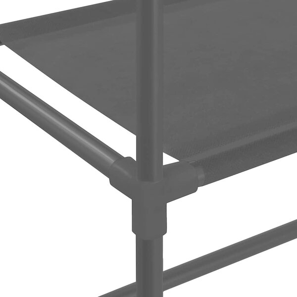 VidaXL 3patrový úložný regál nad pračku 69 x 28 x 169 cm [282465] Barva: Stříbrná