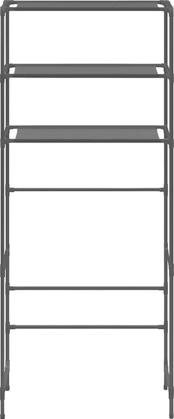 VidaXL 3patrový úložný regál nad pračku 69 x 28 x 169 cm [282465] Barva: Stříbrná