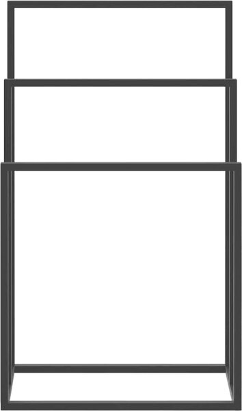 VidaXL Volně stojící stojan na ručníky 48 x 24 x 79 cm železo [343092] Barva: Černá