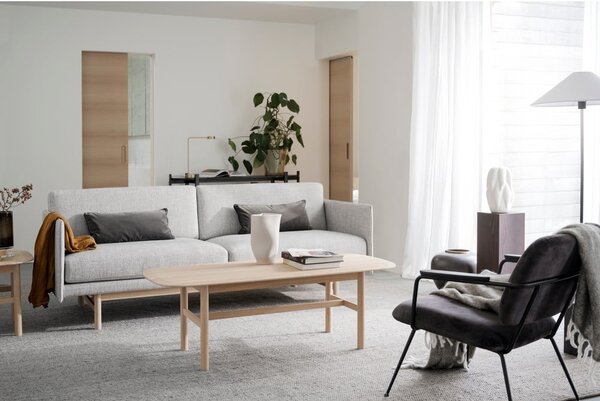 Světle šedý vlněný koberec 340x240 cm Auckland - Rowico