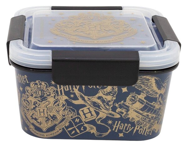Tmavě modrý plastový dětský svačinový box Harry Potter – STOR