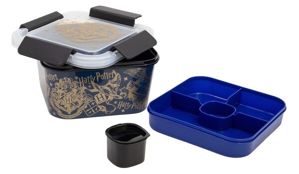 Tmavě modrý plastový dětský svačinový box Harry Potter – STOR