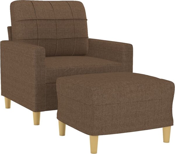 VidaXL Křeslo s podnožkou 60 cm textil [3200993] Barva: vínová červená