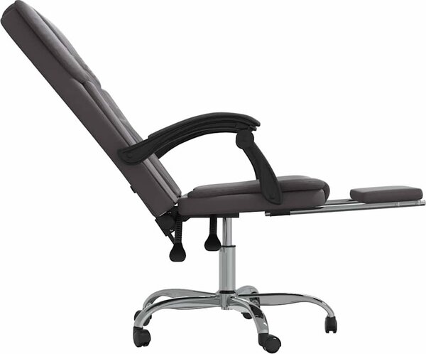 VidaXL Polohovací kancelářská židle umělá kůže [349624] Barva: Hnědá