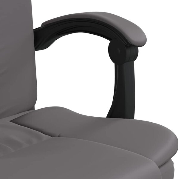 VidaXL Polohovací kancelářská židle umělá kůže [349624] Barva: Hnědá