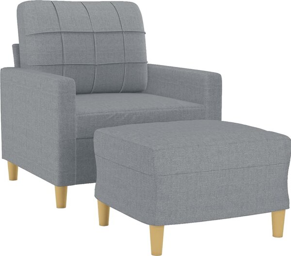 VidaXL Křeslo s podnožkou 60 cm textil [3200993] Barva: vínová červená