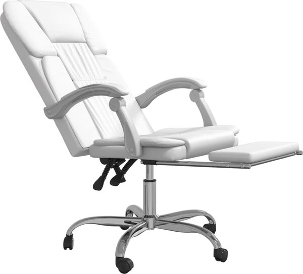 VidaXL Polohovací kancelářská židle umělá kůže [349624] Barva: Hnědá