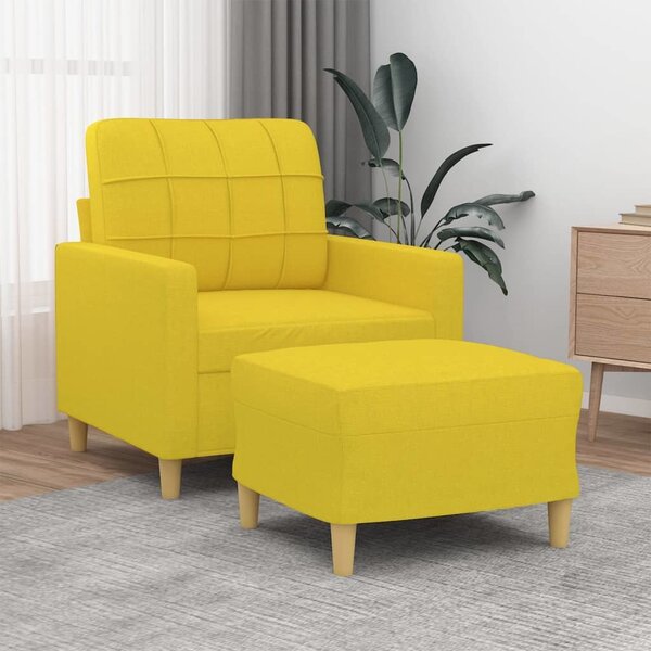 VidaXL Křeslo s podnožkou 60 cm textil [3200993] Barva: vínová červená