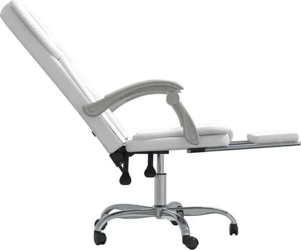 VidaXL Polohovací kancelářská židle umělá kůže [349624] Barva: Hnědá