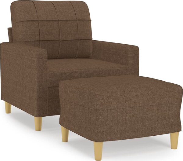 VidaXL Křeslo s podnožkou 60 cm textil [3200993] Barva: vínová červená