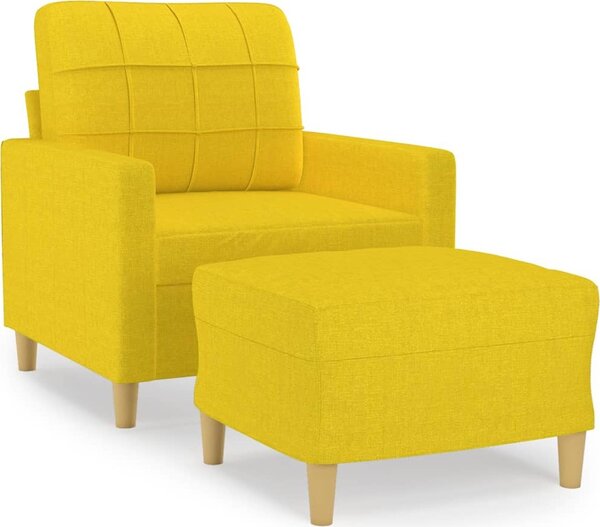 VidaXL Křeslo s podnožkou 60 cm textil [3200993] Barva: vínová červená