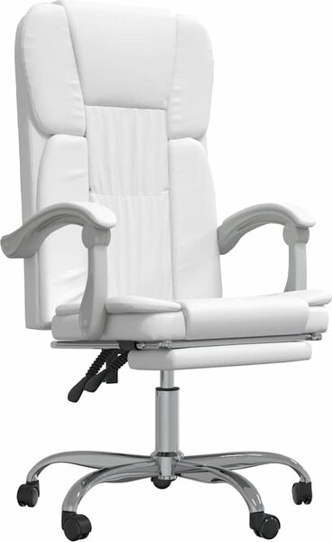 VidaXL Polohovací kancelářská židle umělá kůže [349624] Barva: Hnědá