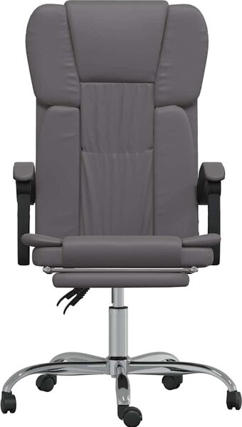 VidaXL Polohovací kancelářská židle umělá kůže [349624] Barva: Hnědá