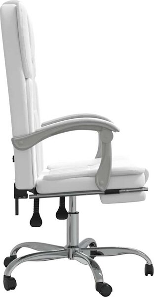 VidaXL Polohovací kancelářská židle umělá kůže [349624] Barva: Hnědá
