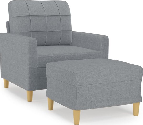 VidaXL Křeslo s podnožkou 60 cm textil [3200993] Barva: vínová červená