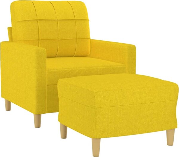 VidaXL Křeslo s podnožkou 60 cm textil [3200993] Barva: vínová červená