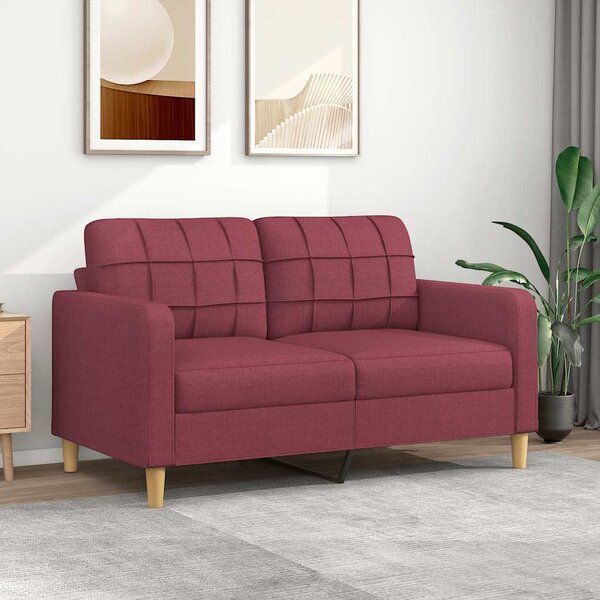 VidaXL 2místná pohovka 140 cm textil [359092] Barva: světle šedá