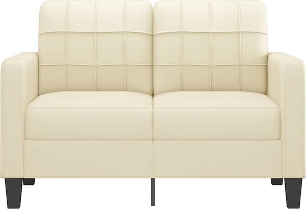 VidaXL 2místná pohovka 120 cm umělá kůže [359115] Barva: krémová