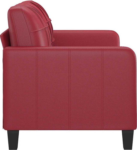 VidaXL 2místná pohovka 140 cm umělá kůže [359120] Barva: Černá