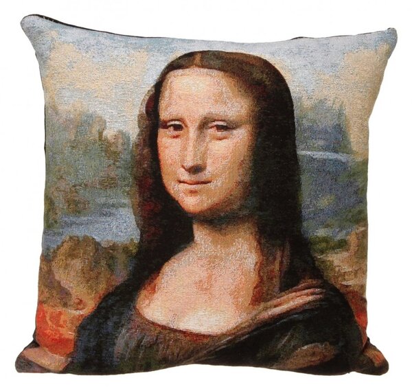 Gobelínový povlak na polštář Mona Lisa, Leonardo da Vinci 45x45 cm