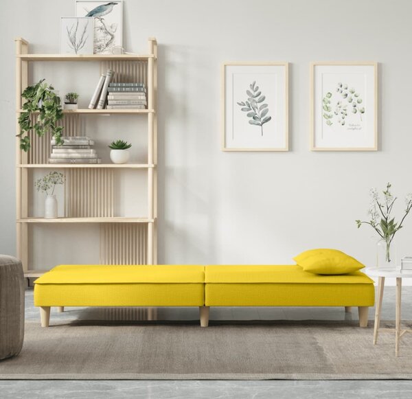 VidaXL Rozkládací pohovka textil [351904] Barva: Žlutá