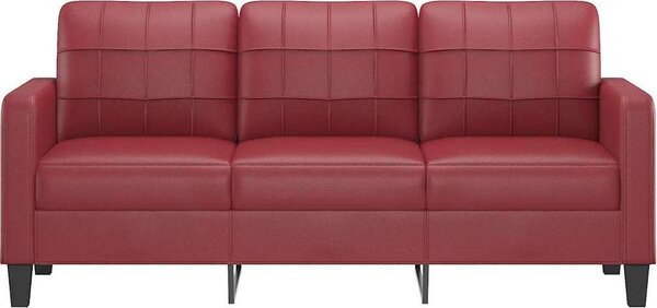 VidaXL 3místná pohovka 180 cm umělá kůže [359122] Barva: krémová