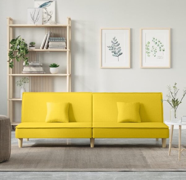 VidaXL Rozkládací pohovka textil [351904] Barva: Žlutá