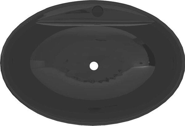 VidaXL Umyvadlo s přepadem 58,5 x 39 x 21 cm keramika [143476] Barva: Bílá
