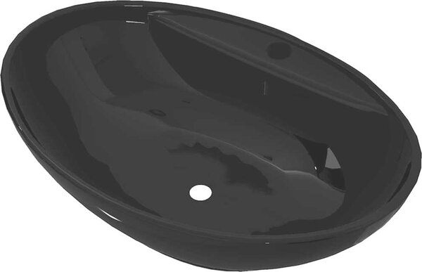 VidaXL Umyvadlo s přepadem 58,5 x 39 x 21 cm keramika [143476] Barva: Bílá