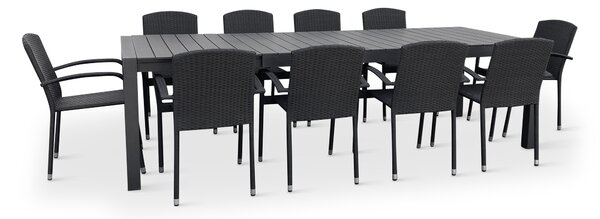 Jídelní set GRANDE PASTO + 10x židle ROMA
