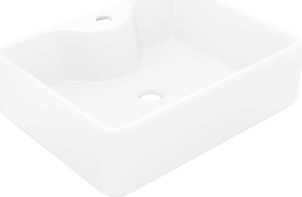 VidaXL Umyvadlo s otvorem pro baterii 48 x 37 x 13,5 cm keramika [141936] Barva: Bílá