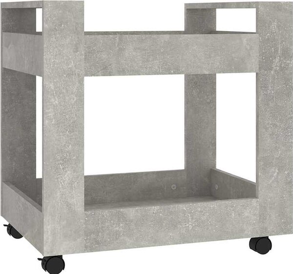 VidaXL Stůl na kolečkách 60 x 45 x 60 cm Kompozitní dřevo [816601] Barva: dub sonoma