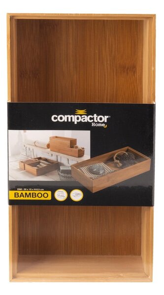 Bambusový box Compactor, 22,5 x 15 x 6,35 cm