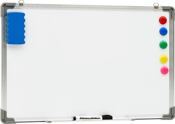 VidaXL Bílá magnetická tabule stíratelná za sucha 60 x 40 cm ocel [146631]