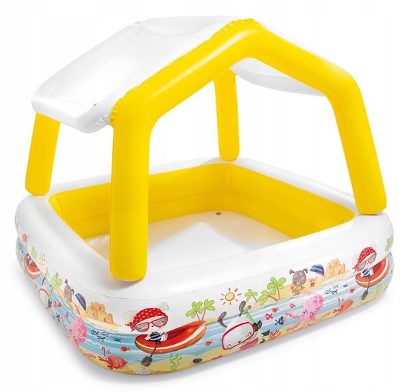 Nafukovací bazén se stříškou 157x122 cm Intex 57470, Nastavitelná stříška