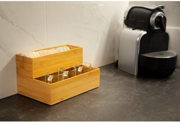 Bambusový box Compactor, 22,5 x 15 x 6,35 cm